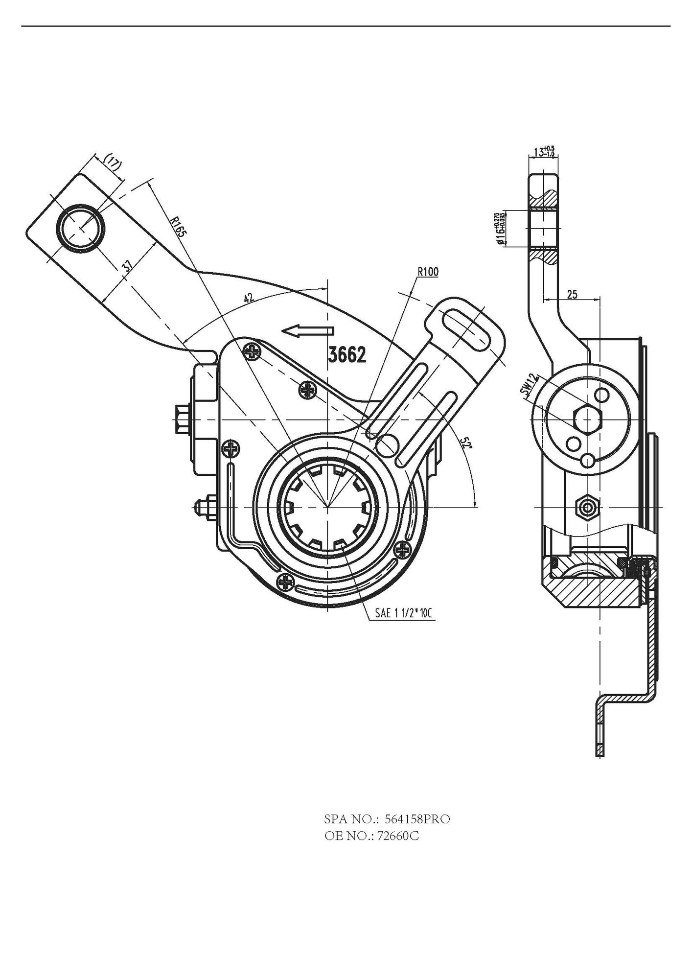 Reglaj parghie, sistem franare FO 4158 PRO FOMAR Friction